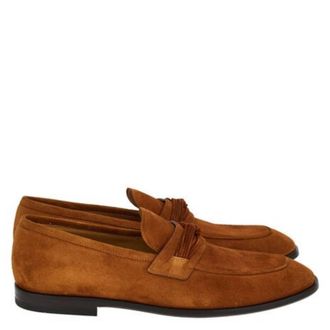 Ferragamo Florida Suede Penny Loafers, Size 9 E