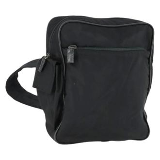 Prada Pre-owned Shoulder Bag - Dames - Pre-owned - Zwart - Maat: ONE Size Nylon
