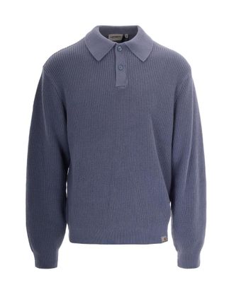 Carhartt Work in Progress Blue Shirt Collar Polos