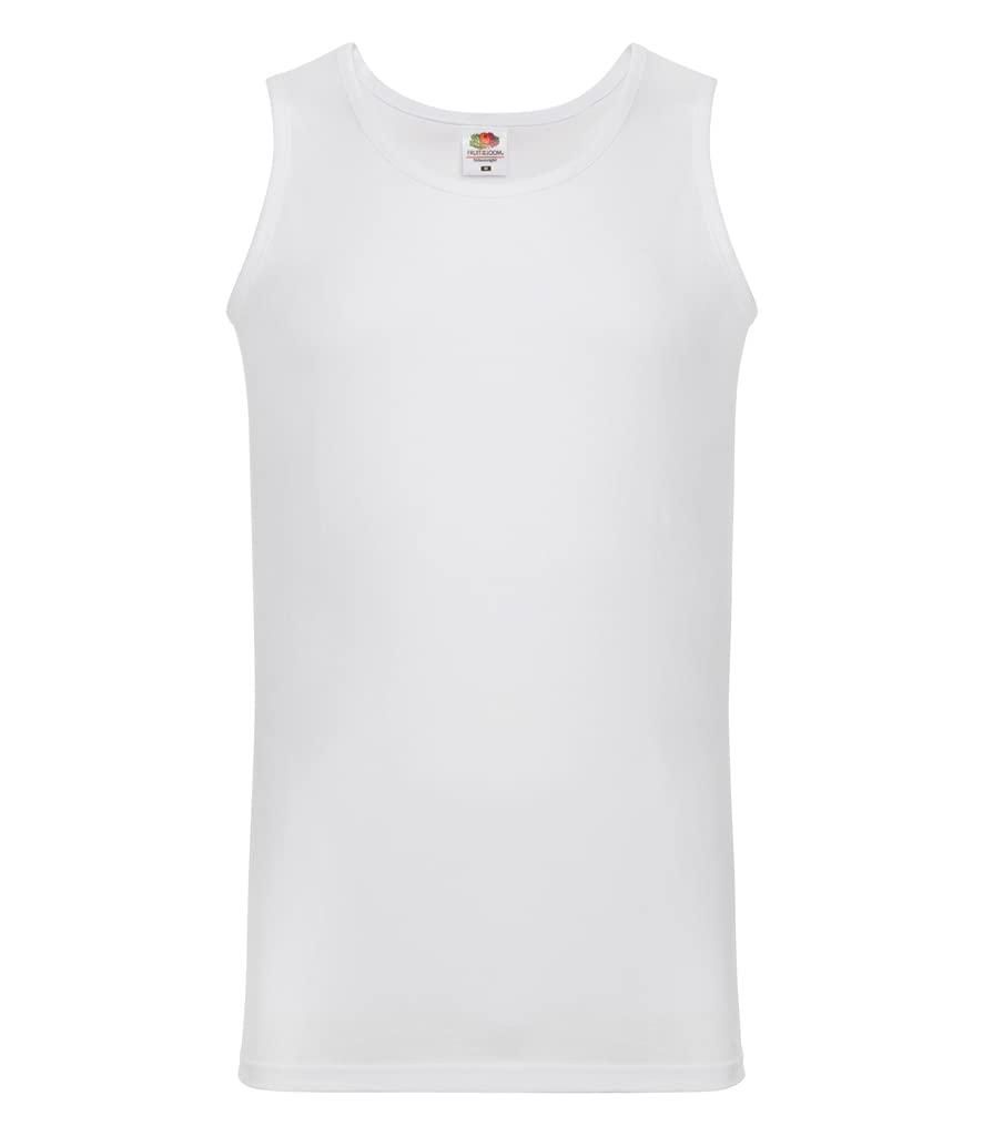 Fruit Of The Loom T-Shirt 'Heavy Cotton' – Rundhals, Klassische Passform, Größe L, Weiß