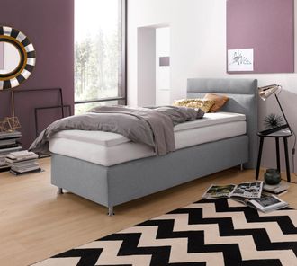 Westfalia Polsterbetten Boxspringbett wahlweise mit LED-Beleuchtung