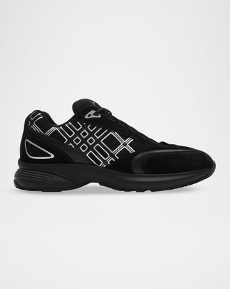 Burberry Men & apos;s Eclipse Mesh and Suede Runner Sneakers