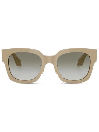 Giorgio Armani Zonnebril met vierkant montuur - Grijs