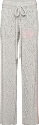 Philipp Plein Knit Straight Joggers Signature - Dames - Sweatpants - Grijs - L - Wol - Broeken