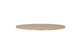 Woood Tablero de mesa redondo en madera beige