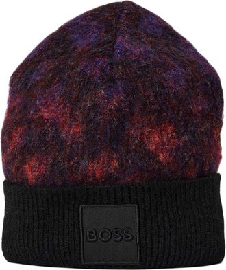 HUGO BOSS Miracolo geribde muts voor volwassenen (Zwart)