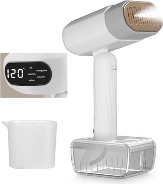No Brand Plancha De Vapor 1500 Vatios Dep&oacute;sito De Agua De 330 Ml Cabezal De Vapor Met&aacute;lico Calentamiento R&aacute;pido En 20 Segundos Mini Plancha De Vapor Port&aacute;til I