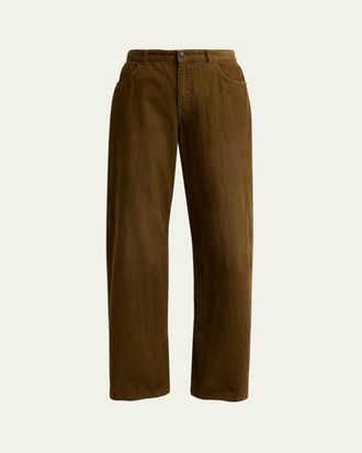 The Row Eglitta Corduroy Straight-Leg Pants