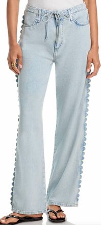 Rag & Bone Phoebe Featherweight Drawstring Jeans In Scallop
