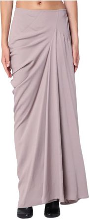Dries Van Noten Stijlvolle Rokken met Unieke Stofmix - Dames - Maxi Rokken - Roze - S - Rokken