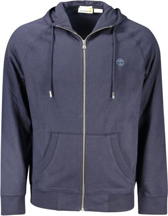 Timberland Blauwe Sweatshirt met Lange Mouwen en Rits - Heren - Vesten met rits - Blauw - S - Hoodies & sweatvesten