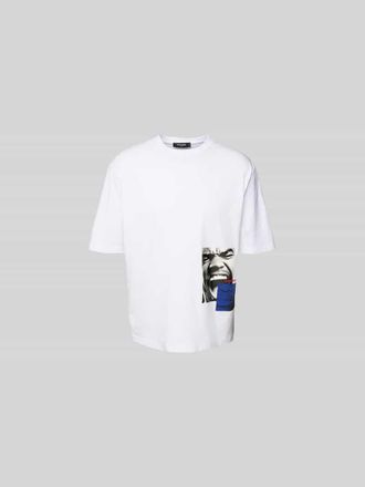 Dsquared2 T-Shirt mit Motiv-Print in Weiss, Gr&ouml;&szlig;e XL