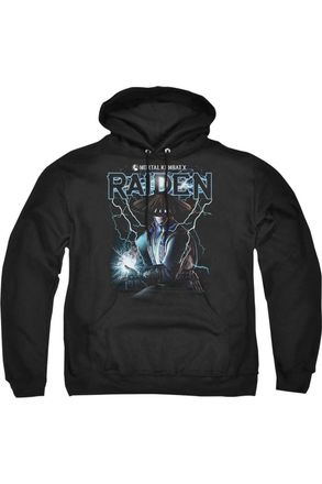 Gildan Mortal Kombat Raiden Adult Pull Over Hoodie / Hooded Sweatshirt
