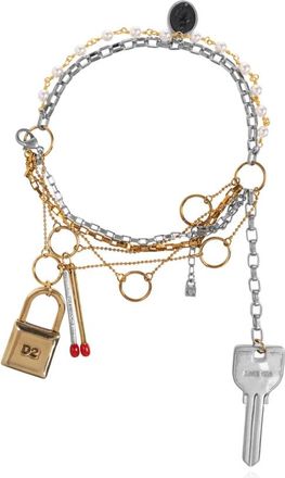 Dsquared2 Zilveren Armband - Dames - Armbanden - Grijs - ONE Size - Accessoires