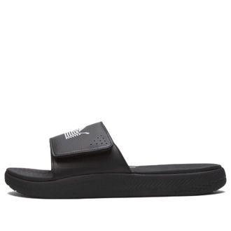 Puma Nipsey Hussle x Softride Slide The Marathon Continues - Black White 385050-02