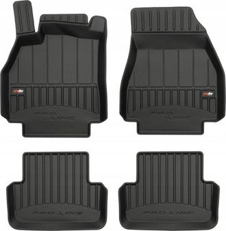 OEM Alfombras, Felpudos, Felpudos De Goma, Renault Megane 2 2002-2008, Canaleta 3d