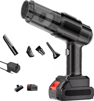 Trade Shop Trade Shop Traesio - Aspirapolvere Aspirabriciole Portatile Senza Fili Doppia Batteria 24v 07640