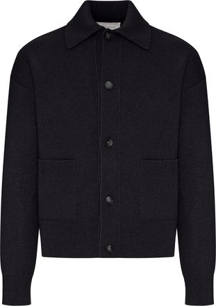 Ami WOOL CARDIGAN WITH SHIRT COLLAR - Ami Paris - Man