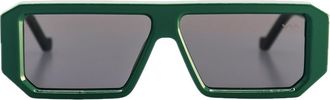 Vava Green BL0032 Black Label Bio-Acetate Rectangular Sunglasses