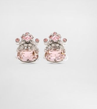 Dolce & Gabbana Sartoria Cufflinks With Rhinestones - Man Bijoux Silver Metal Onesize