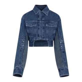 Off-white Dames, Jassen, Blauw, Maat: XS Katoen