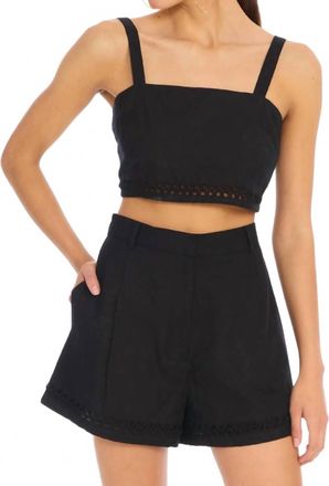 Allison New York Elodie Cropped Top In Black