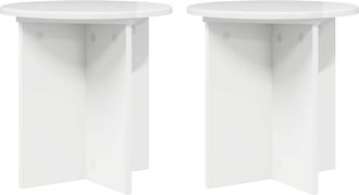 vidaXL Soporte De Plantas 2 Uds. Brillante 40 X 40 X 40 Cm Vidaxl