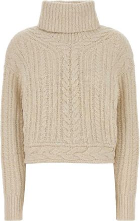 Isabel Marant Brenda Sweater - Dames - Coltruien - Wit - S - Katoen - Truien & Vesten