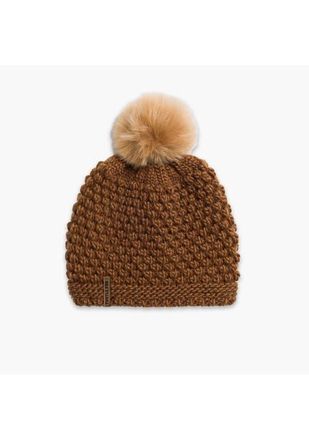 Turtle Fur Snowfall Pom Slouch Beanie in Camel at Nordstrom