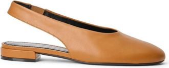Stuart Weitzman Lenny Slingback - Dames - Ballerinas - Bruin - 35 EU - Leer - Schoenen