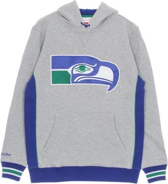 Mitchell & Ness Hoodie NFL Pinnacle zwaargewicht fleece hoodie Seazea - Heren - Hoodies - Grijs - S - Hoodies & sweatvesten
