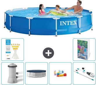Intex Piscina Con Estructura Redonda - 366x76 Cm - 7-piezas S242
