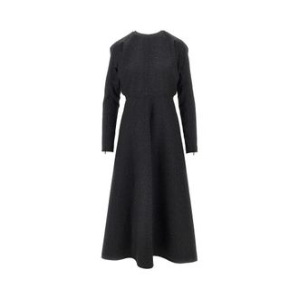 Victoria Beckham Wool Dolman midi dress Woman 10