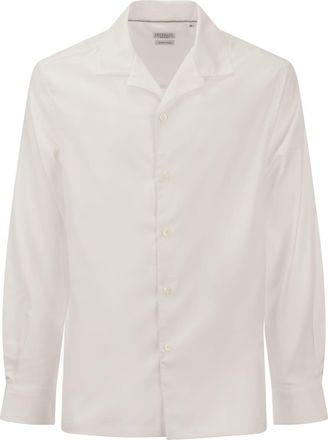 Brunello Cucinelli White Cotton Mens Shirt