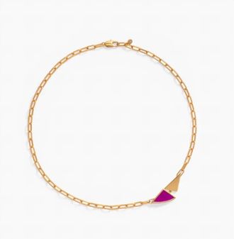 Brackish Womens Eliana Triangle Necklace In Gold