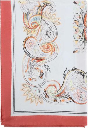 Etro Sciarpa con stampa paisley - Bianco