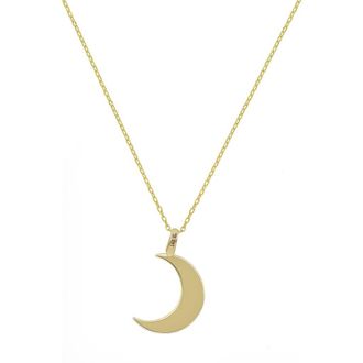 Bony Levy 14K Gold Crescent Moon Pendant Necklace in 14K Yellow Gold at Nordstrom Rack, Size 18