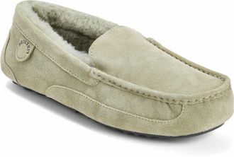 Dearfoams Fireside By Dearfoams Mens Melbourne Genuine Shearling Moccasin Slipper