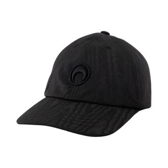 Marine Serre Caps, unisex, Black, Size: ONE SIZE Black Synthetic Moire Cap