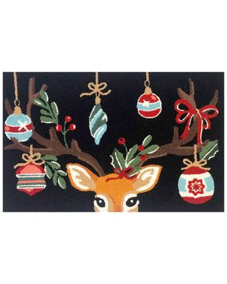 The Rug Market Holiday Deer 24x36in Doormat
