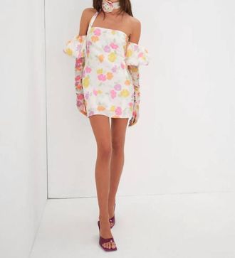 For Love & Lemons Hazel Mini Dress In Multi
