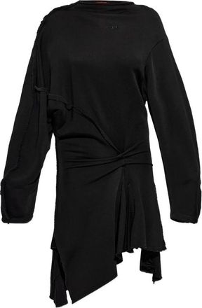 Diesel Frayed-edge Knotted Dress