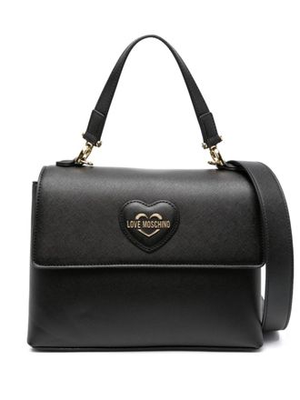 Love Moschino heart-motif tote bag - women - Polyurethane - OS - Black