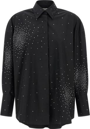 Giuseppe Di Morabito Black Oversized Embellished Shirt
