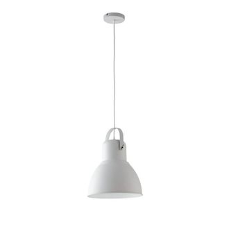 Netlighting Legend Dome Ceiling Pendant White Nickel E27