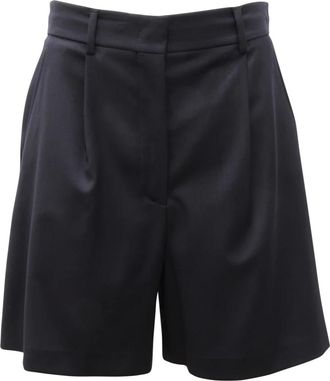 Max Mara Dames, Korte broeken, Blauw, Maat: XS Wol