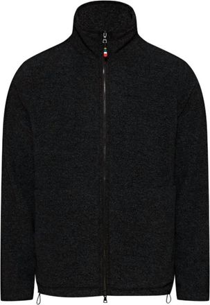 Orlebar Brown Mens Senon Fleece Jacket In Volcano Ash Grey