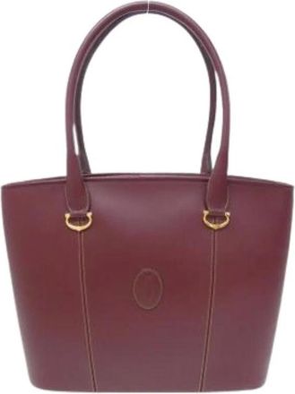 Cartier Pre-owned Tote Bags, female, Red, Size: ONE SIZE Pre-owned Vintage Shoulder Bag