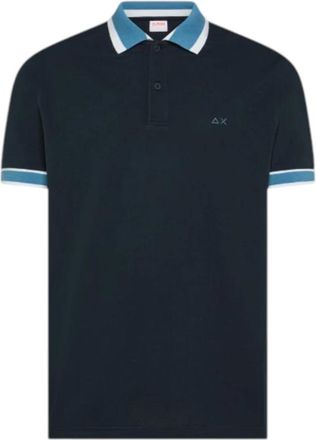 Sun 68 Polo Shirts - Heren - Polos - Blauw - S - Katoen - Tops