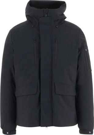 Save The Duck Technische Nylon Jas Met Capuchon En Meerdere Zakken - Heren - Winterjassen - Zwart - XL - Nylon - Jassen